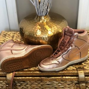 Nike sky high wedge sneakers